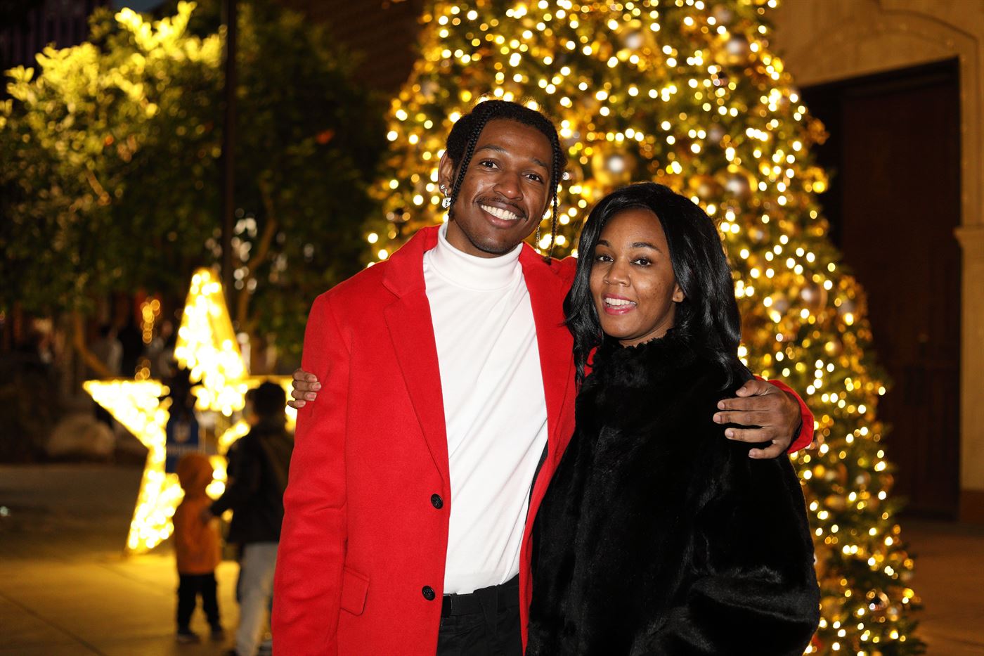 Couple enjoying Festival of Lights