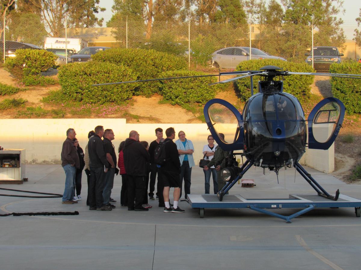 Citizen Academy Learning About Police Helicopters