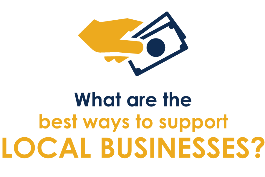 Click Here to let us know what you think is the best way to support local businesses