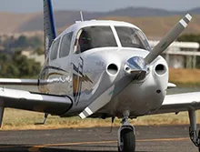 California Baptist University student and instructor about to take flight at Riverside Municipal Airport
