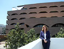 Mayor Lock Dawson standing with Riverside City Hall in the background 